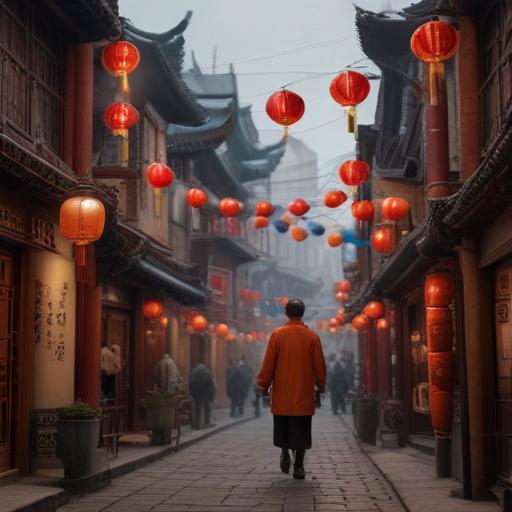汉字“侨”的艺术化图片 (Artistic image for character 侨)