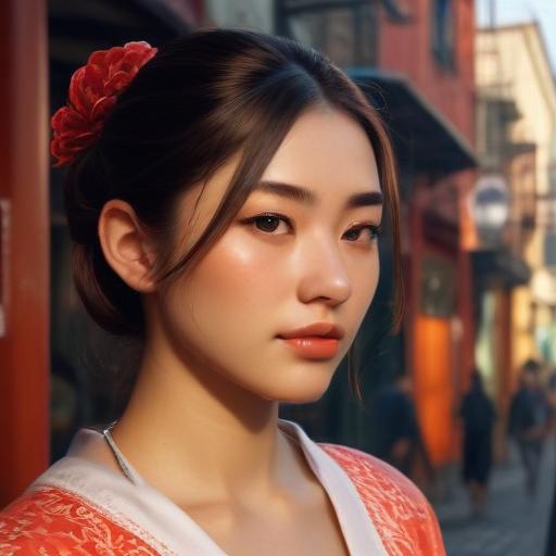 汉字“俏”的艺术化图片 (Artistic image for character 俏)