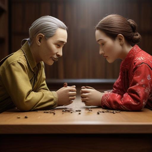 汉字“偶”的艺术化图片 (Artistic image for character 偶)