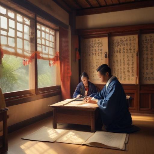 汉字“傅”的艺术化图片 (Artistic image for character 傅)