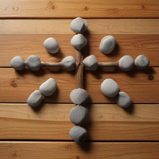 汉字“十”的艺术化图片 (Artistic image for character 十)