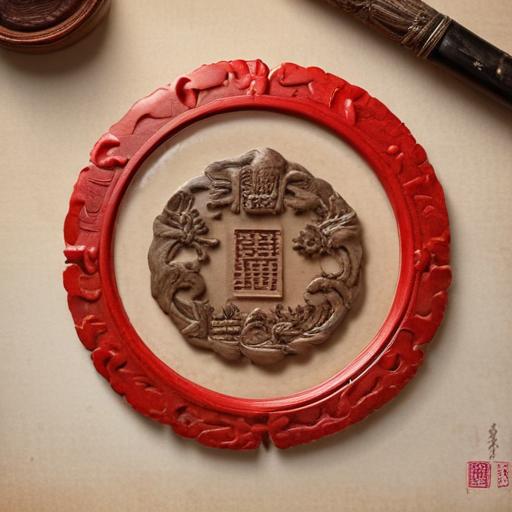 汉字“印”的艺术化图片 (Artistic image for character 印)