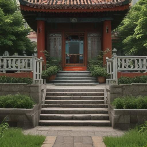 汉字“台”的艺术化图片 (Artistic image for character 台)