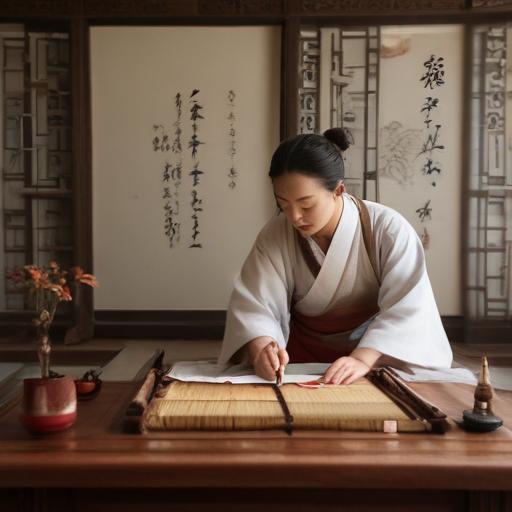 汉字“史”的艺术化图片 (Artistic image for character 史)