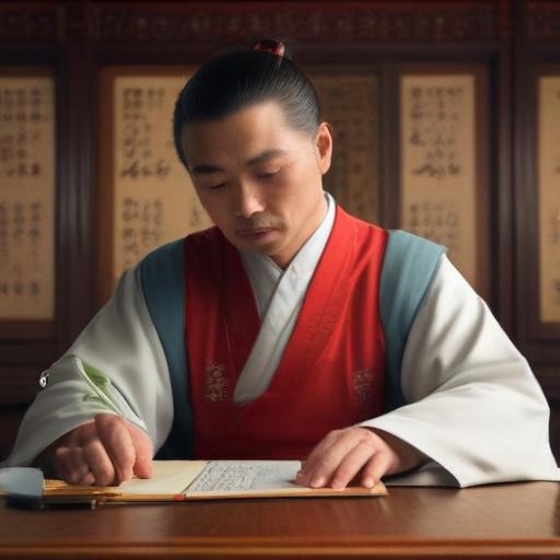 汉字“吏”的艺术化图片 (Artistic image for character 吏)