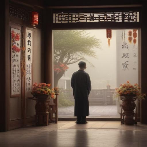 汉字“唁”的艺术化图片 (Artistic image for character 唁)