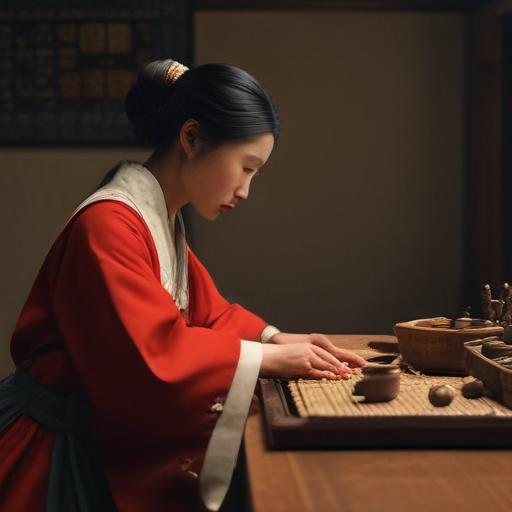 汉字“奴”的艺术化图片 (Artistic image for character 奴)