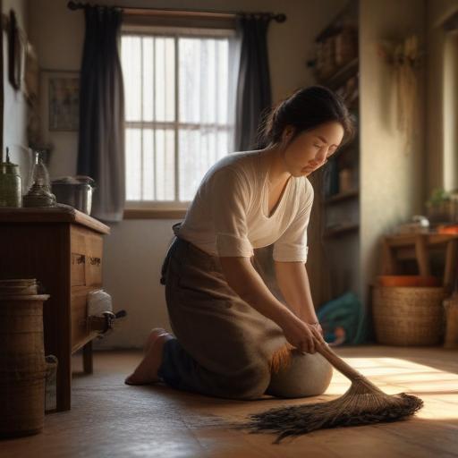 汉字“妇”的艺术化图片 (Artistic image for character 妇)