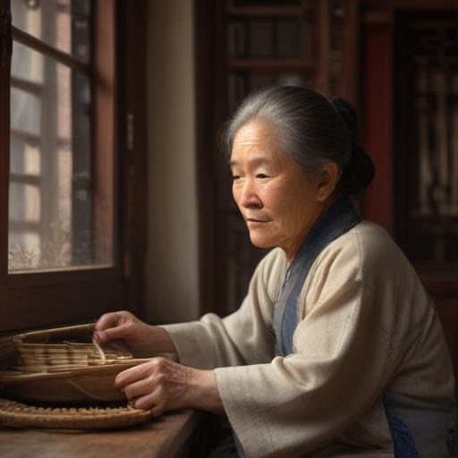 汉字“姥”的艺术化图片 (Artistic image for character 姥)