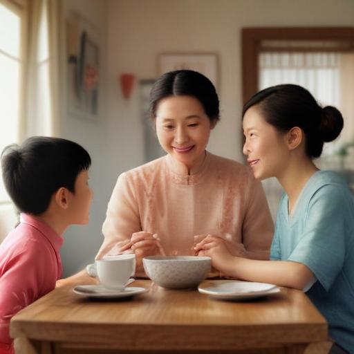 汉字“姨”的艺术化图片 (Artistic image for character 姨)