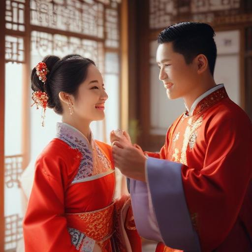 汉字“婚”的艺术化图片 (Artistic image for character 婚)