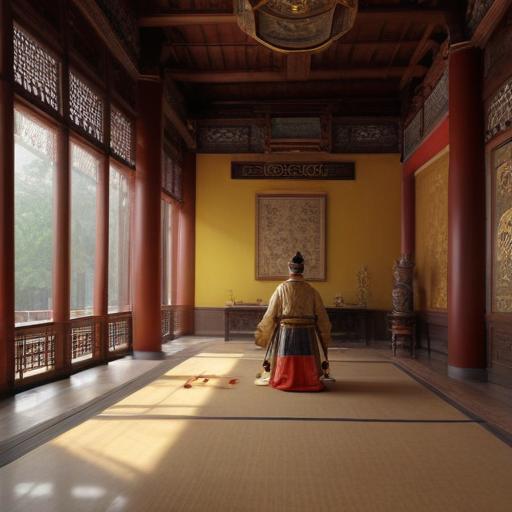 汉字“宦”的艺术化图片 (Artistic image for character 宦)