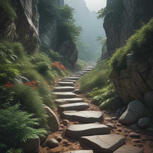 汉字“崎”的艺术化图片 (Artistic image for character 崎)