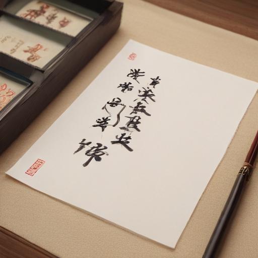 汉字“帖”的艺术化图片 (Artistic image for character 帖)