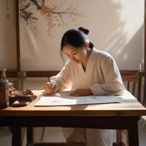 汉字“摹”的艺术化图片 (Artistic image for character 摹)