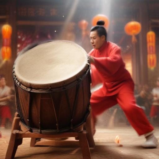 汉字“擂”的艺术化图片 (Artistic image for character 擂)