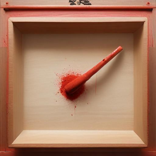 汉字“朱”的艺术化图片 (Artistic image for character 朱)