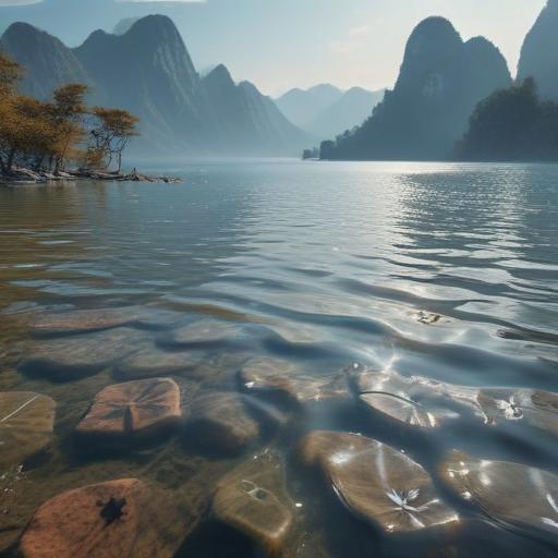 汉字“汪”的艺术化图片 (Artistic image for character 汪)