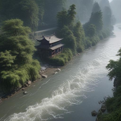 汉字“湘”的艺术化图片 (Artistic image for character 湘)