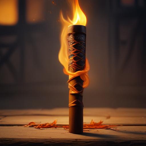 汉字“炬”的艺术化图片 (Artistic image for character 炬)