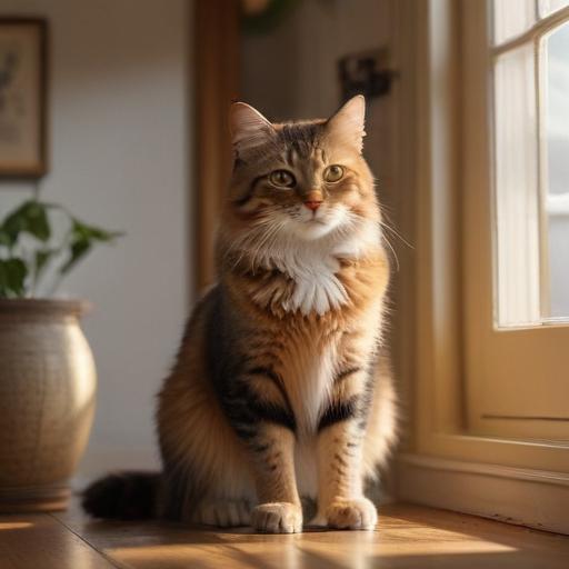 汉字“猫”的艺术化图片 (Artistic image for character 猫)