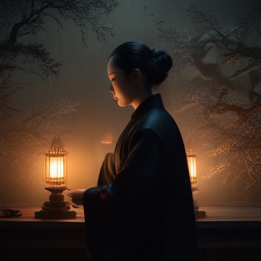 汉字“玄”的艺术化图片 (Artistic image for character 玄)