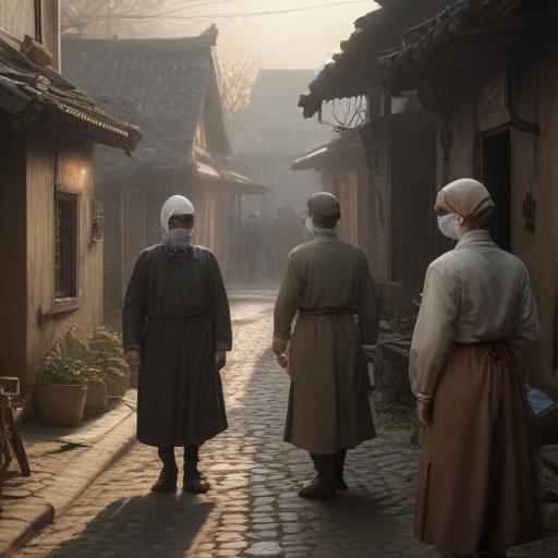 汉字“瘟”的艺术化图片 (Artistic image for character 瘟)