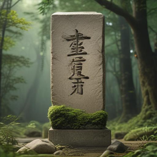 汉字“碑”的艺术化图片 (Artistic image for character 碑)