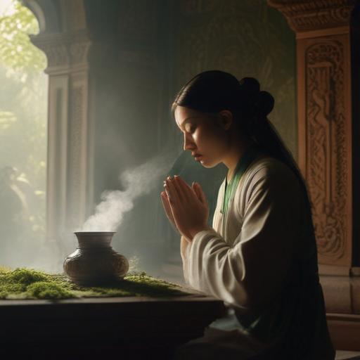 汉字“祈”的艺术化图片 (Artistic image for character 祈)