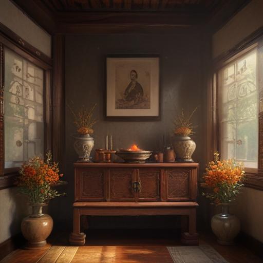 汉字“祖”的艺术化图片 (Artistic image for character 祖)