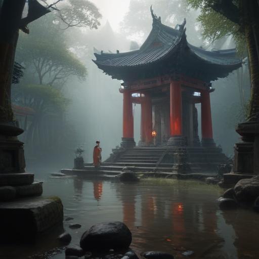 汉字“神”的艺术化图片 (Artistic image for character 神)