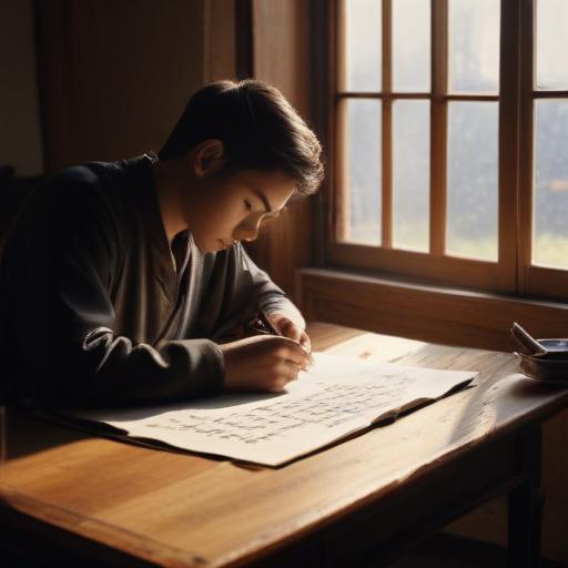 汉字“肄”的艺术化图片 (Artistic image for character 肄)