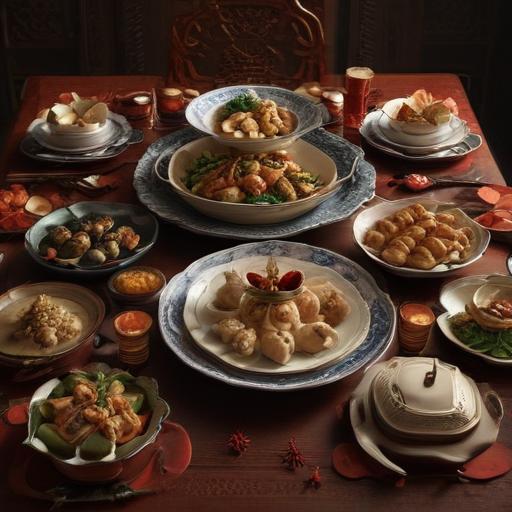 汉字“膳”的艺术化图片 (Artistic image for character 膳)