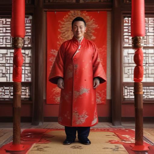汉字“郎”的艺术化图片 (Artistic image for character 郎)