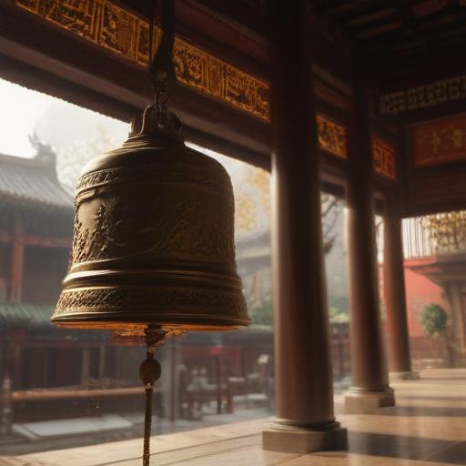 汉字“钟”的艺术化图片 (Artistic image for character 钟)