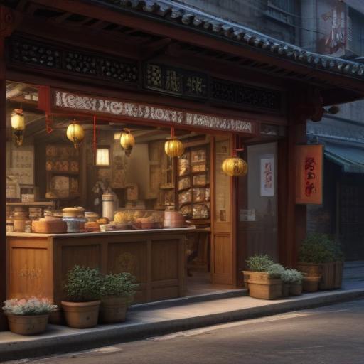 汉字“铺”的艺术化图片 (Artistic image for character 铺)