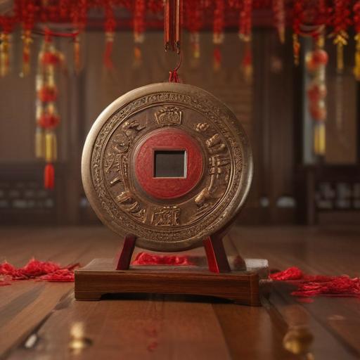 汉字“锣”的艺术化图片 (Artistic image for character 锣)