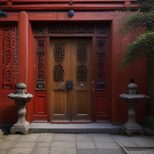 汉字“门”的艺术化图片 (Artistic image for character 门)