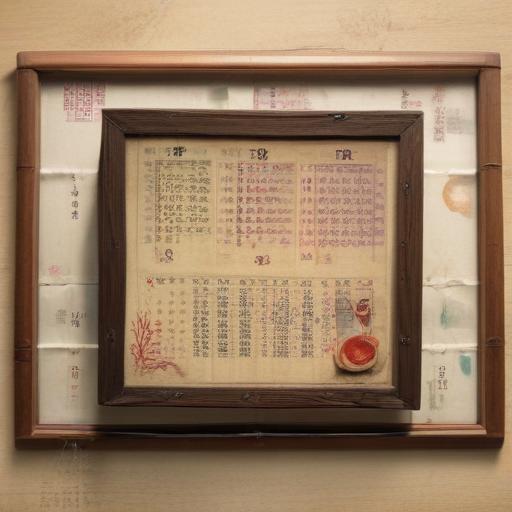 汉字“闰”的艺术化图片 (Artistic image for character 闰)