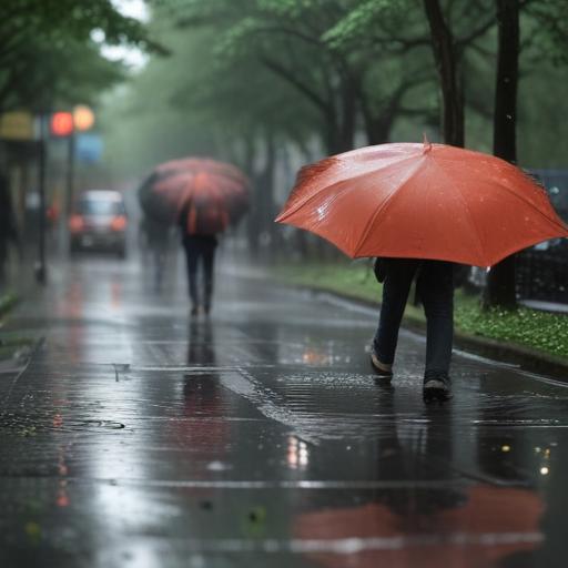 汉字“雨”的艺术化图片 (Artistic image for character 雨)
