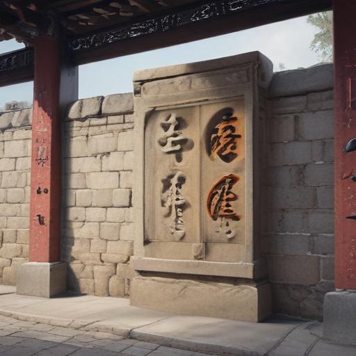 汉字“韩”的艺术化图片 (Artistic image for character 韩)